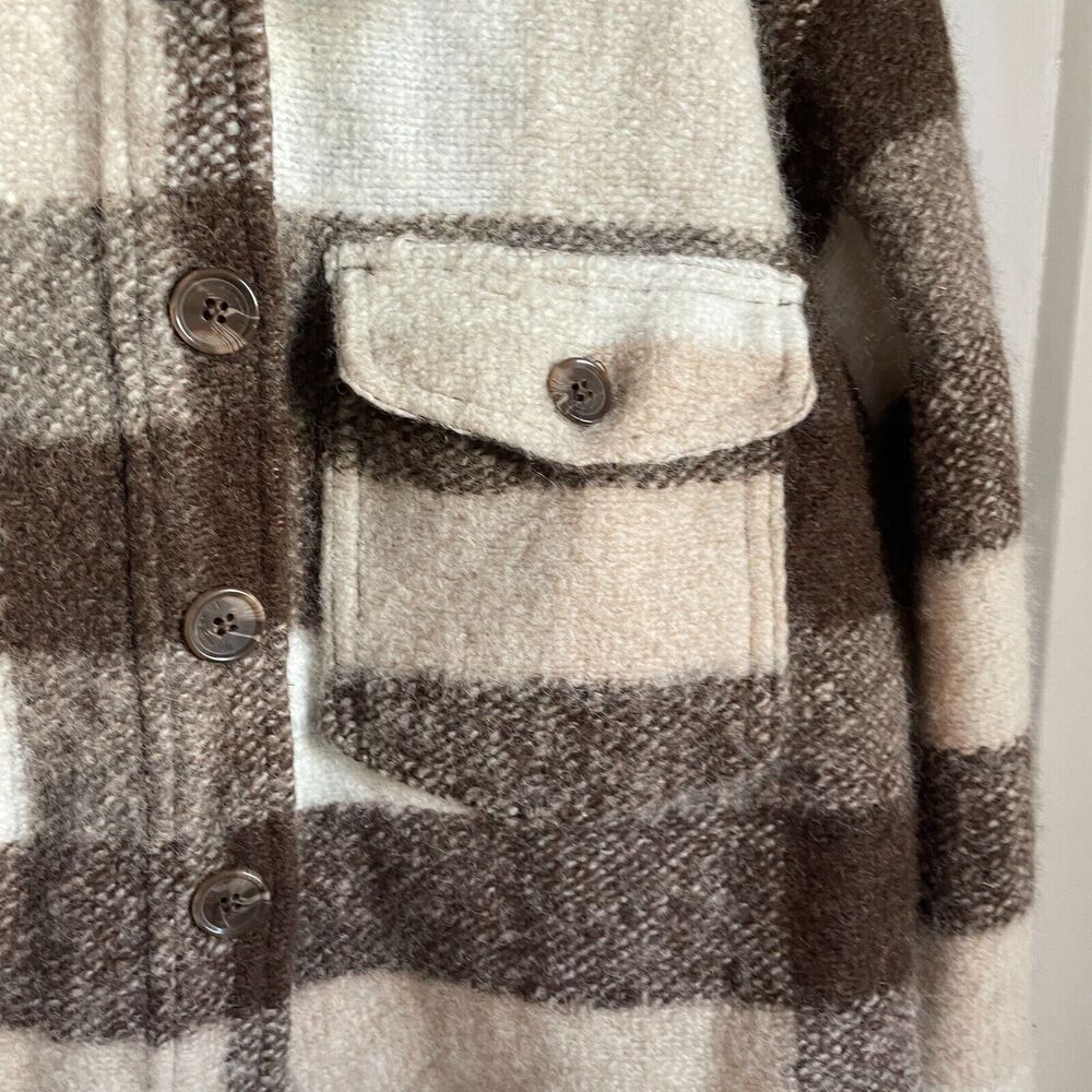 House of Harlow 1960 Plaid Jacket in Brown and Cream - Picture 3 of 8